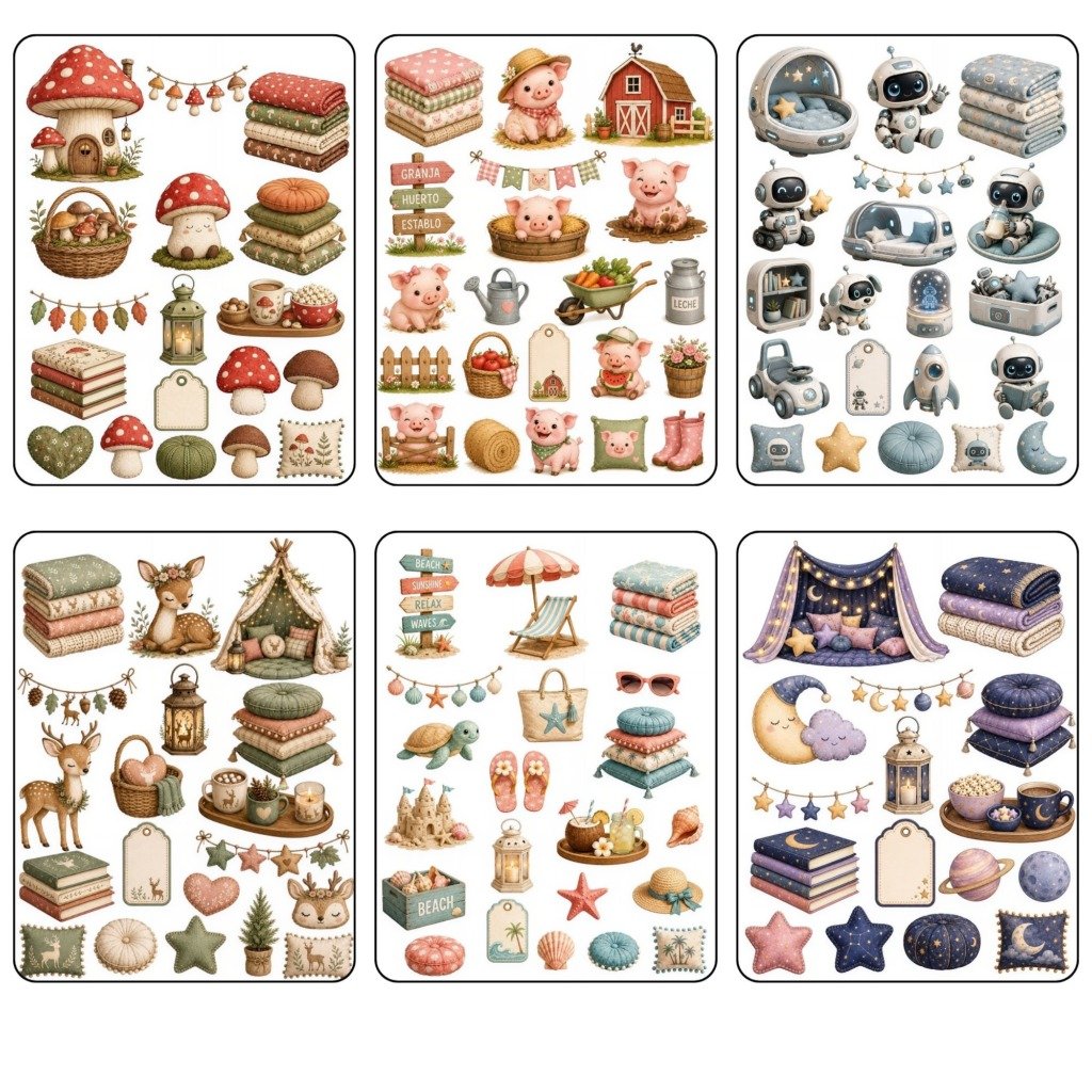 Knitted cute Fussy Cuts (2)