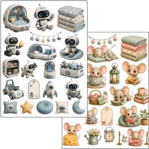 Knitted cute Fussy Cuts (5)