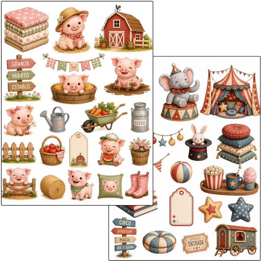 Knitted cute Fussy Cuts (6)
