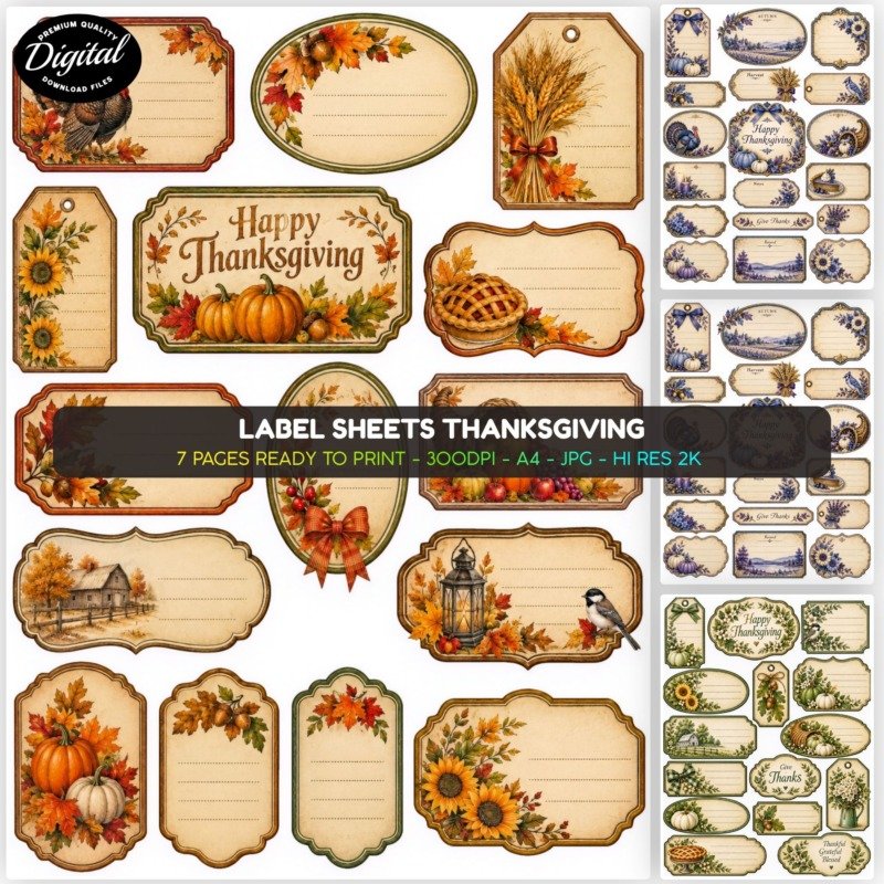 Label Sheets Thanksgiving (1)
