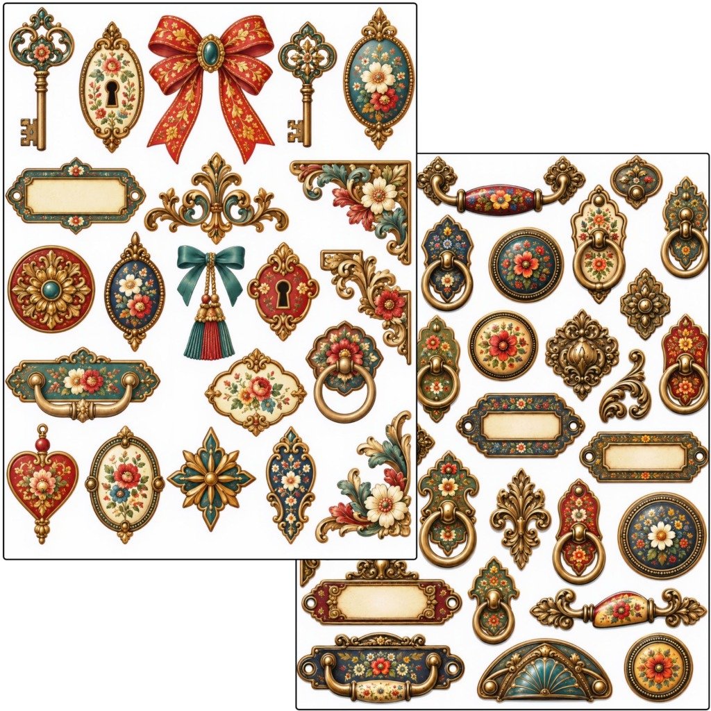 Ornaments Fussy Cuts (3)