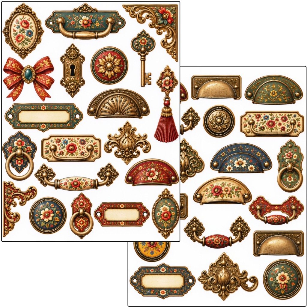 Ornaments Fussy Cuts (4)