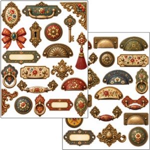 Ornaments Fussy Cuts (4)