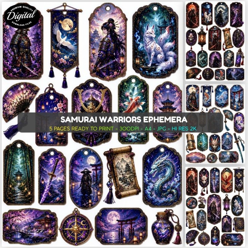 Samurai warriors ephemera (1)