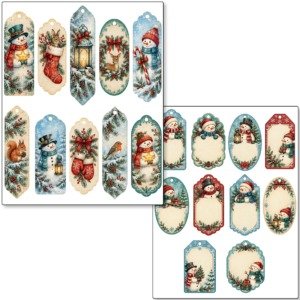 Snowman Junk Journal Kit (12)