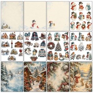 Snowman Junk Journal Kit (4)