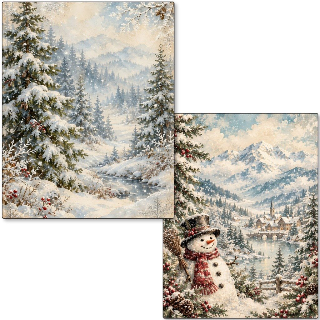 Snowman Junk Journal Kit (5)