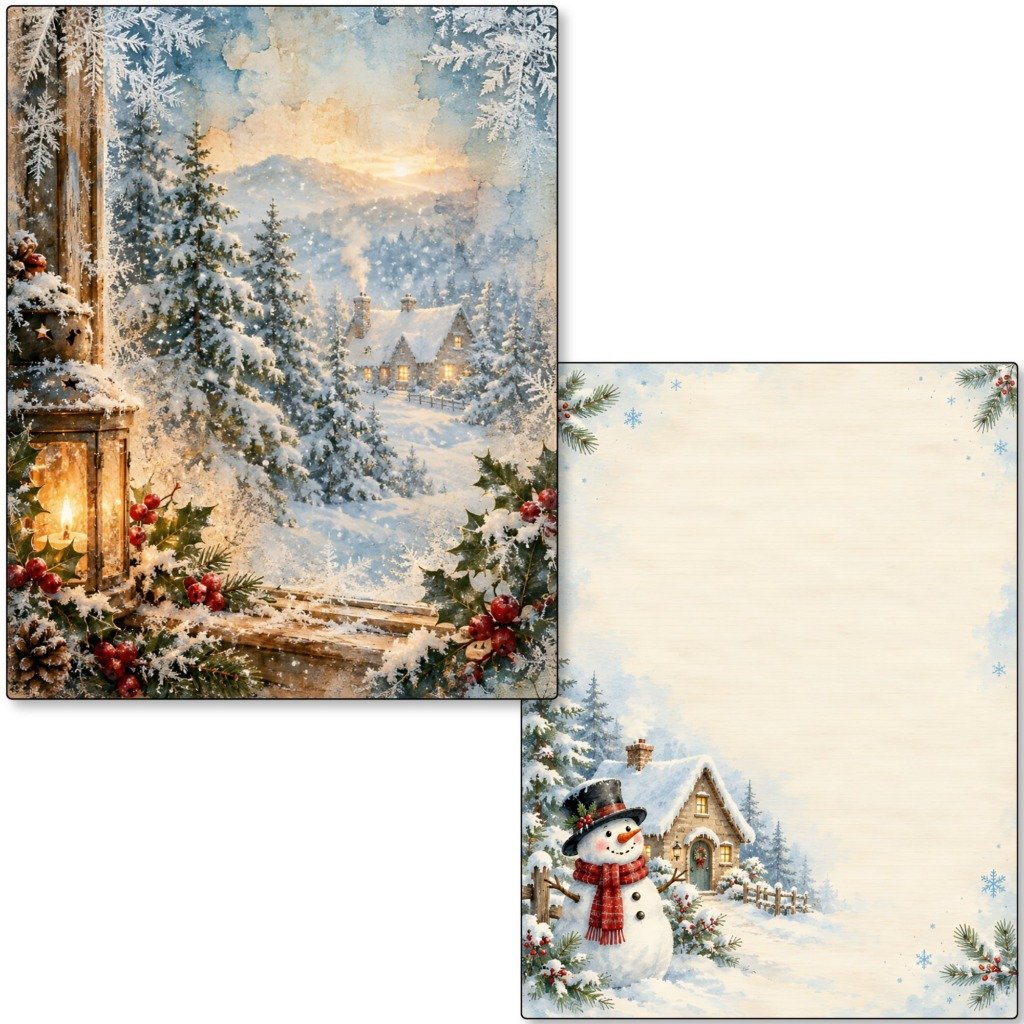 Snowman Junk Journal Kit (6)