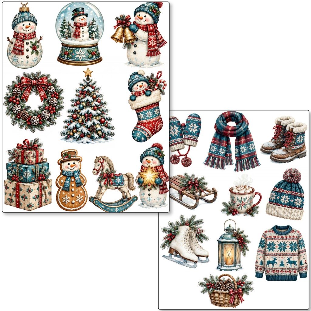 Snowman Junk Journal Kit (7)