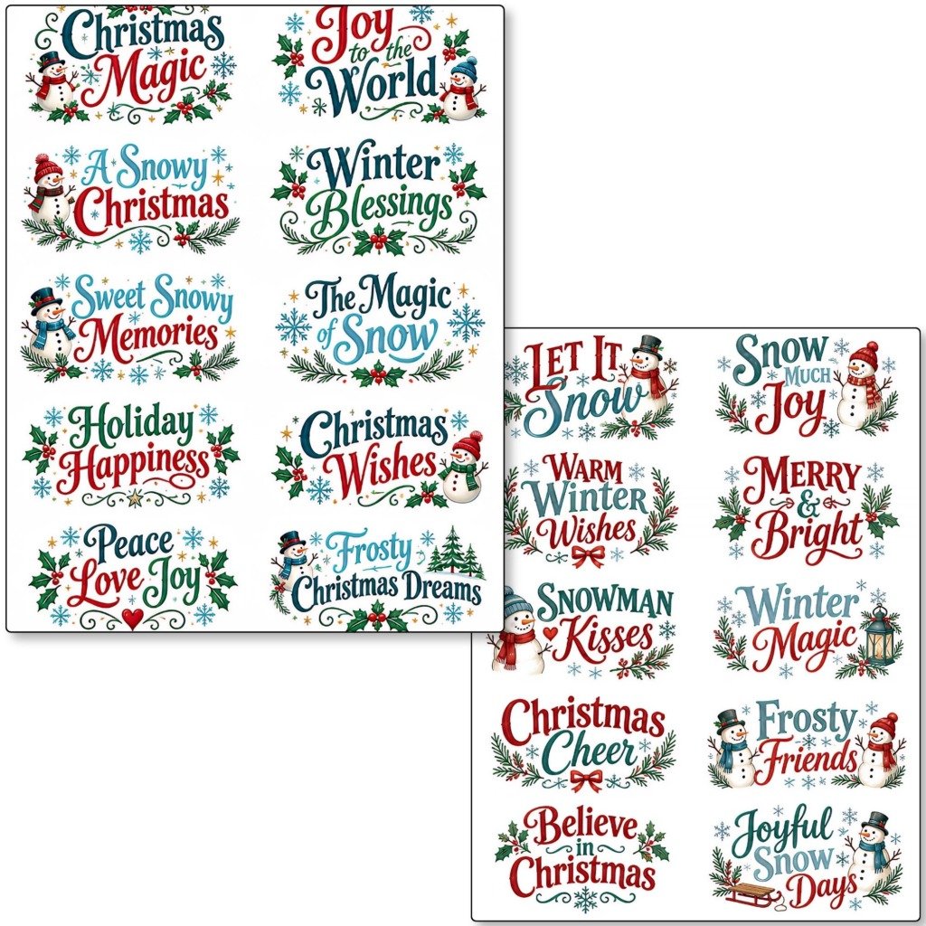 Snowman Junk Journal Kit (9)
