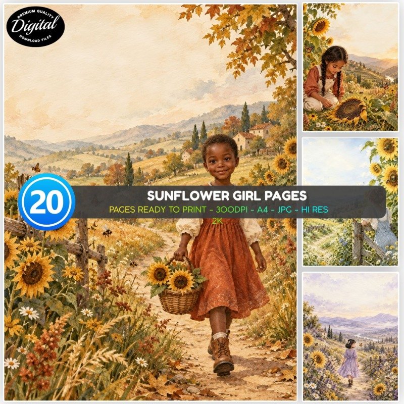 Sunflower Girl Pages (1)