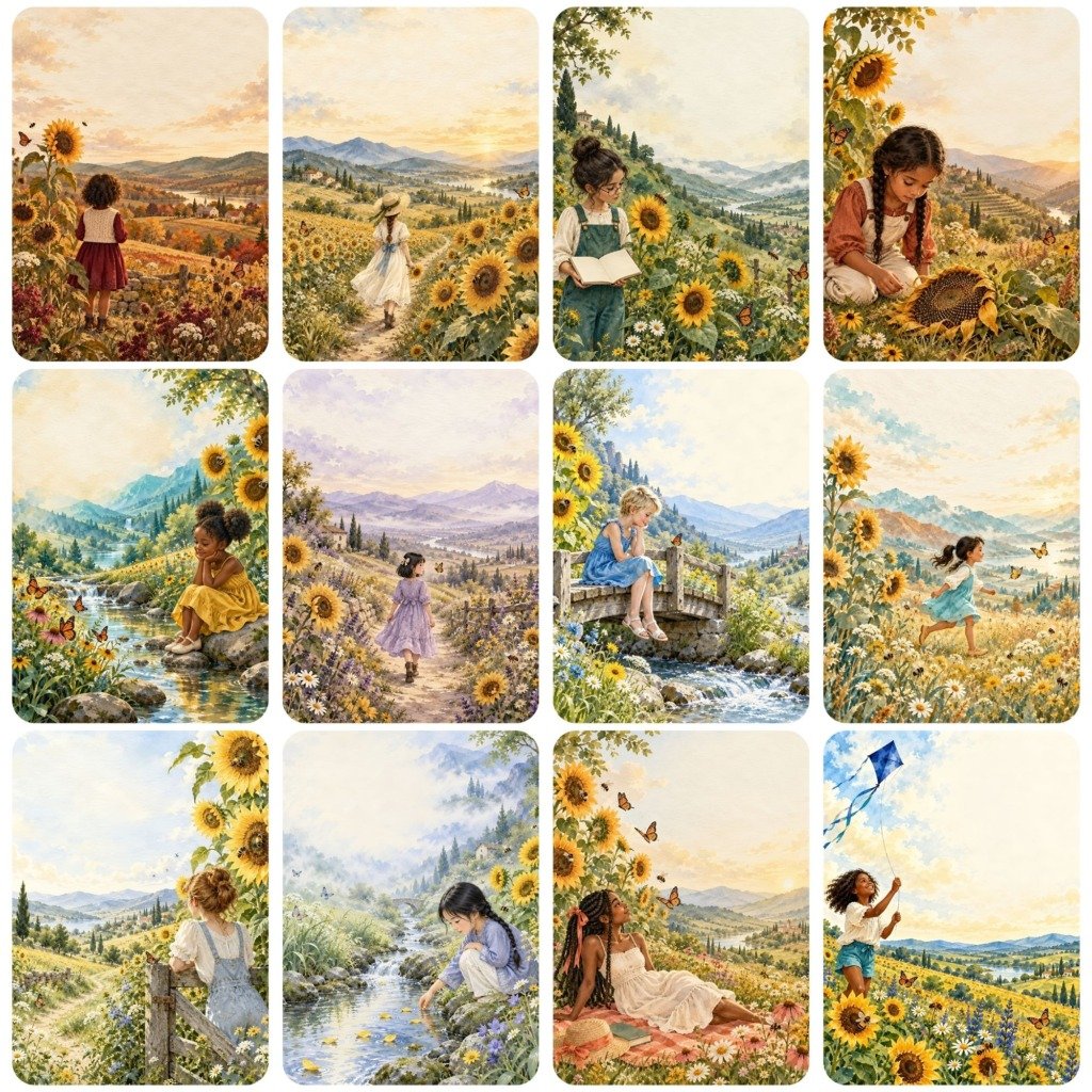 Sunflower Girl Pages (2)