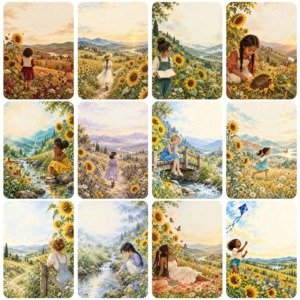 Sunflower Girl Pages (2)