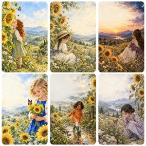 Sunflower Girl Pages (3)