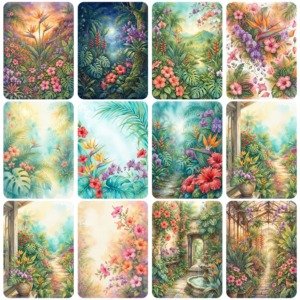 Tropical Flowers Pages (3)