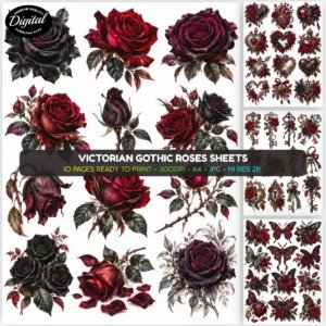 Victorian Gothic Roses Sheets (1)
