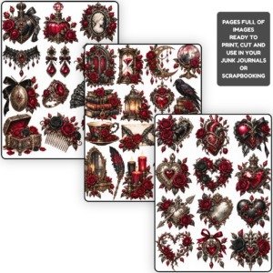 Victorian Gothic Roses Sheets (2)