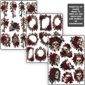 Victorian Gothic Roses Sheets (3)