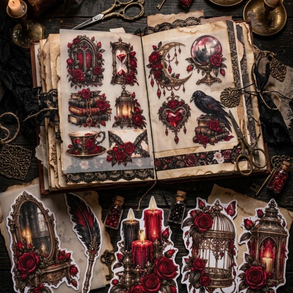 Victorian Gothic Roses Sheets (5)