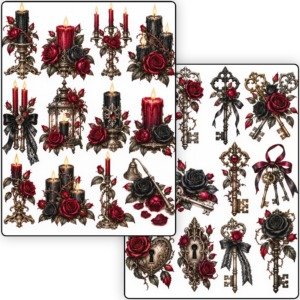 Victorian Gothic Roses Sheets (6)