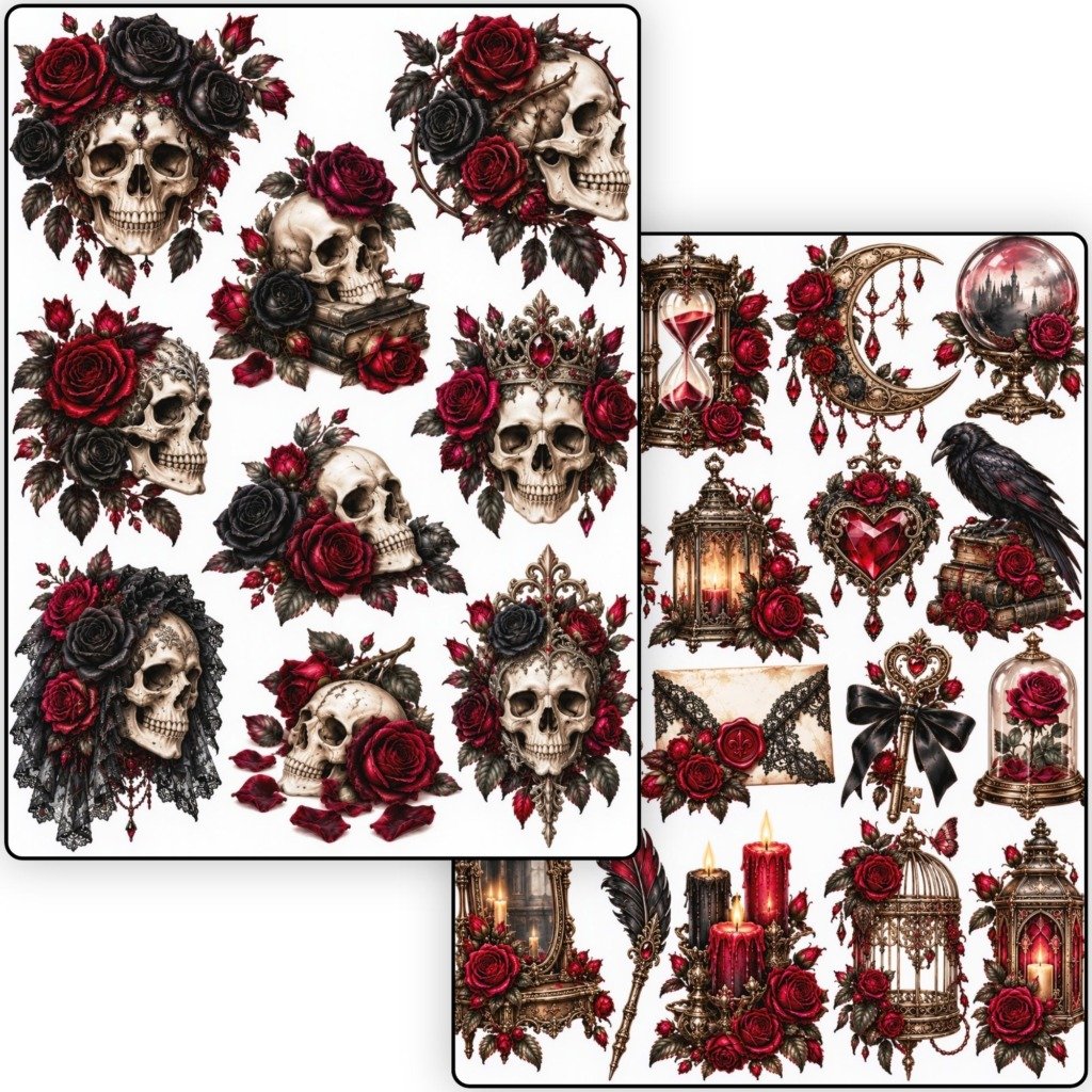 Victorian Gothic Roses Sheets (7)