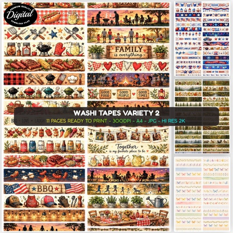 Washi Tapes Variety 2 (1)