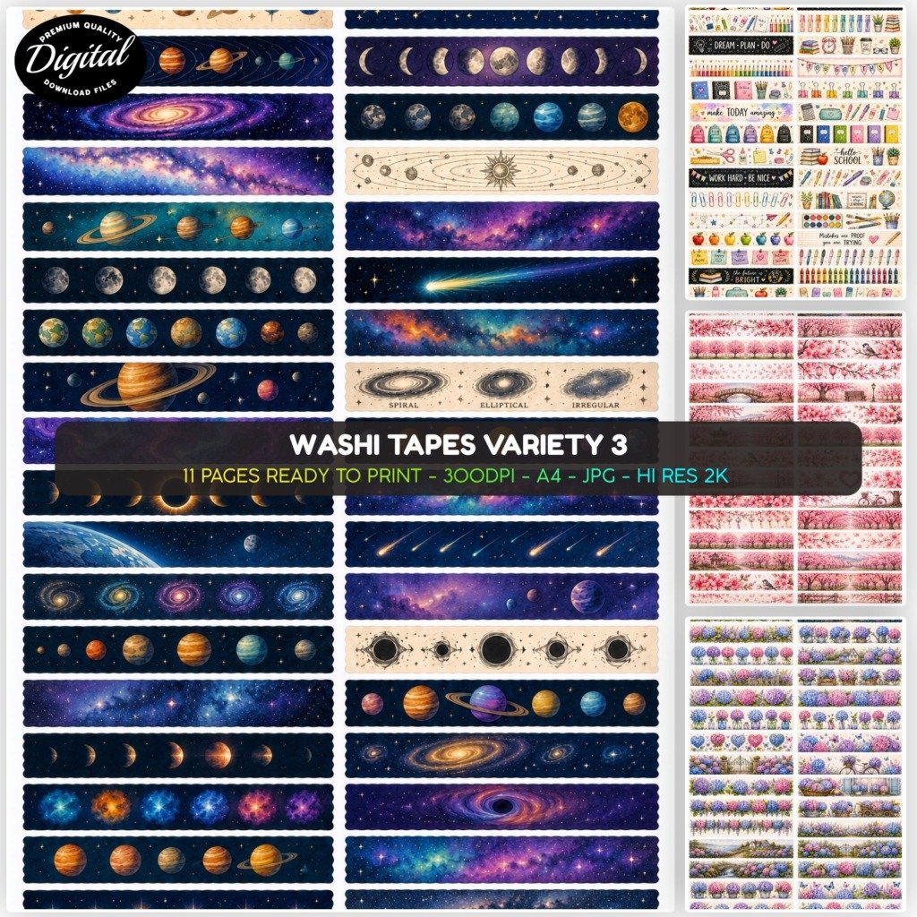 Washi Tapes Variety 3 (1)