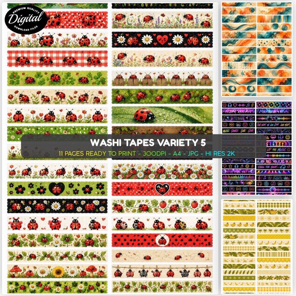 Washi Tapes Variety 5 (2)
