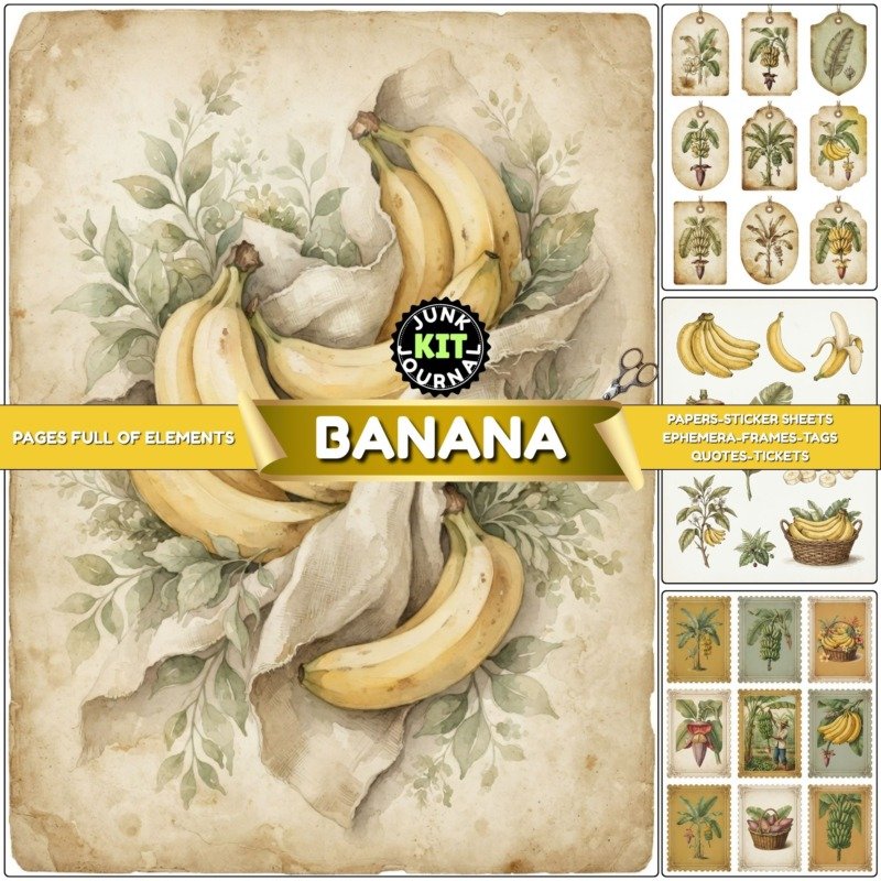 banana junk journal kit (1)