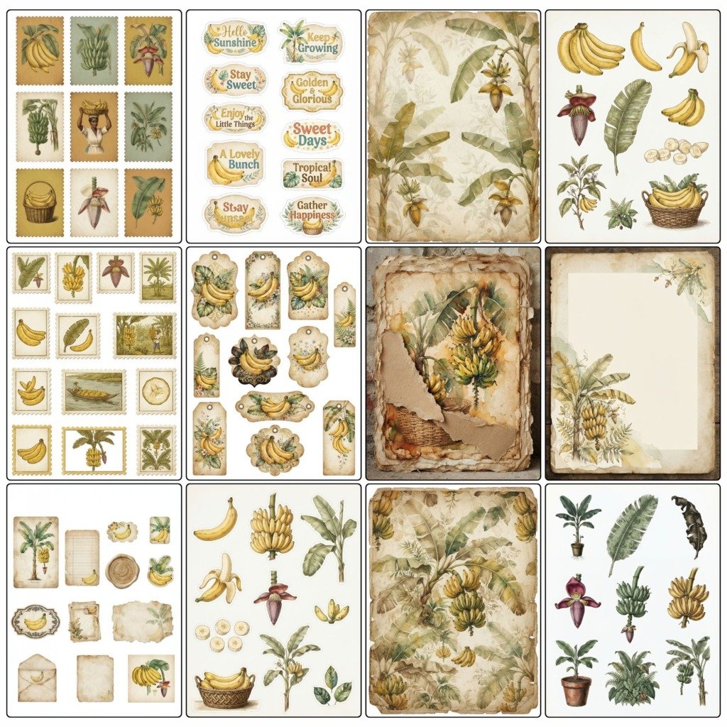 banana junk journal kit (3)