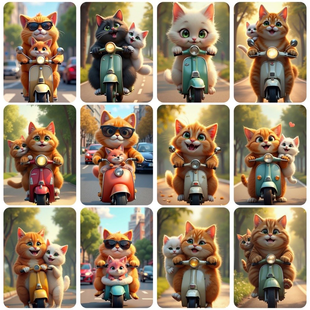 cats ridding motorcycle (3)