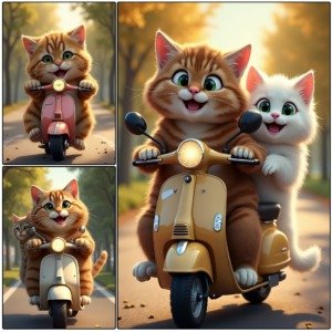 cats ridding motorcycle (6)