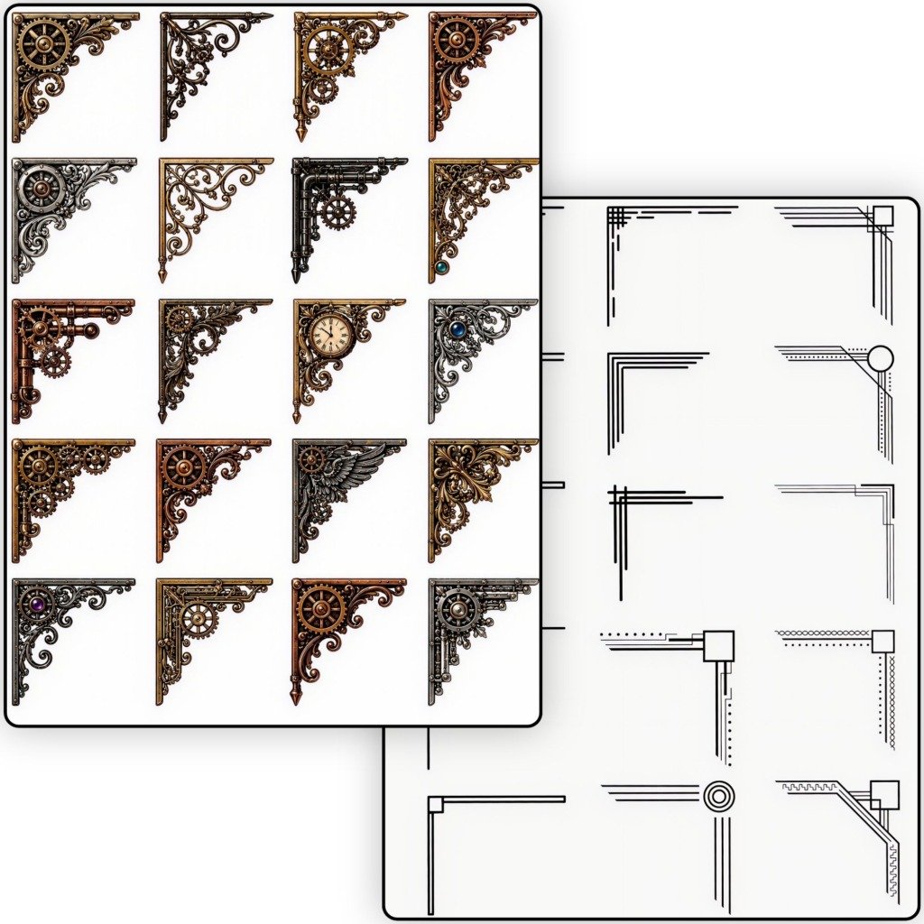 corners sticker sheets (4)