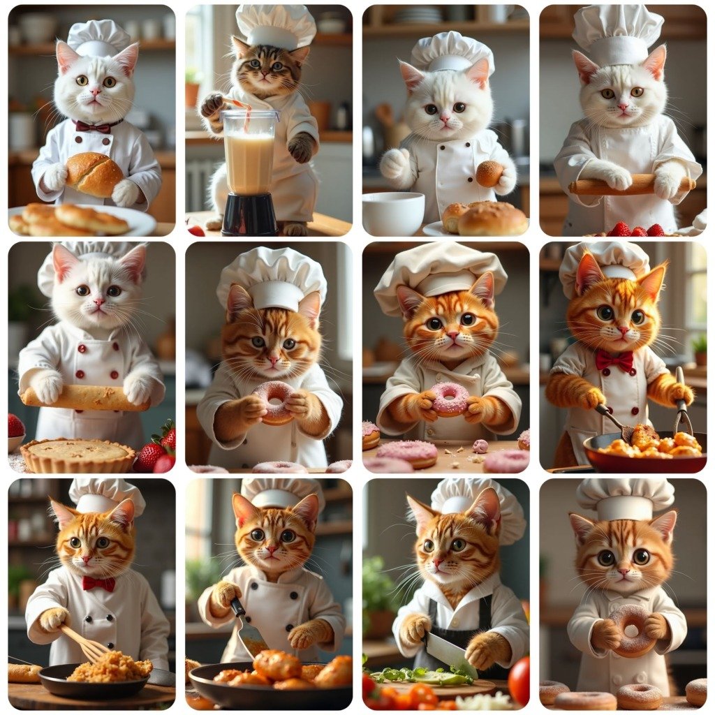 cute cat making chores 1 (2)