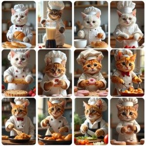 cute cat making chores 1 (2)