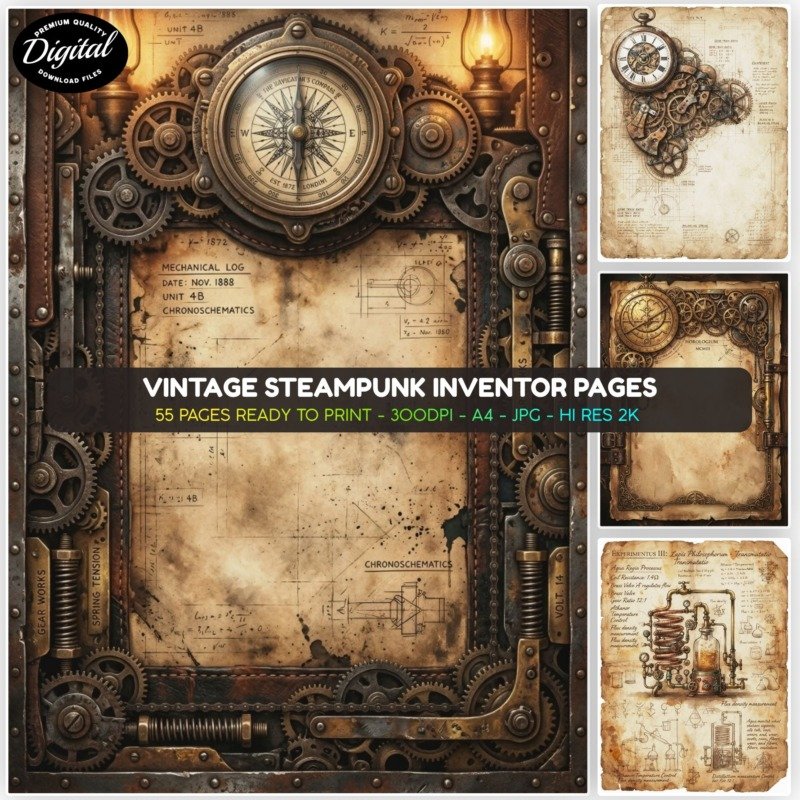 vintage steampunk pages (1)