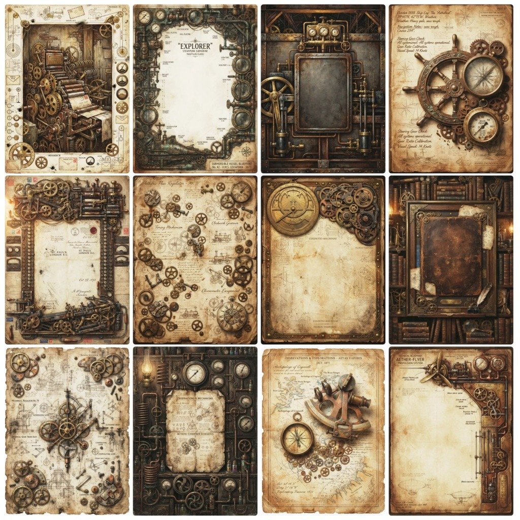 vintage steampunk pages (5)