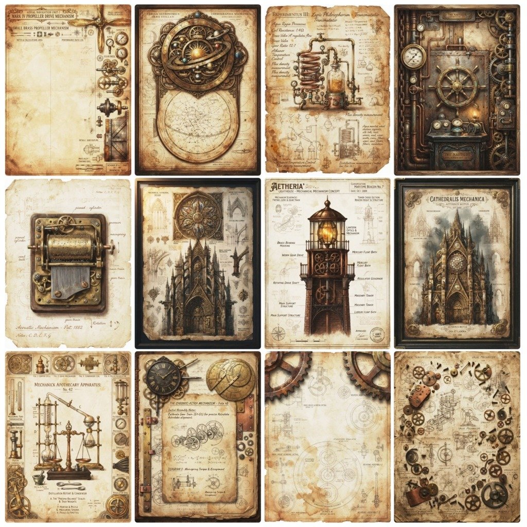 vintage steampunk pages (6)